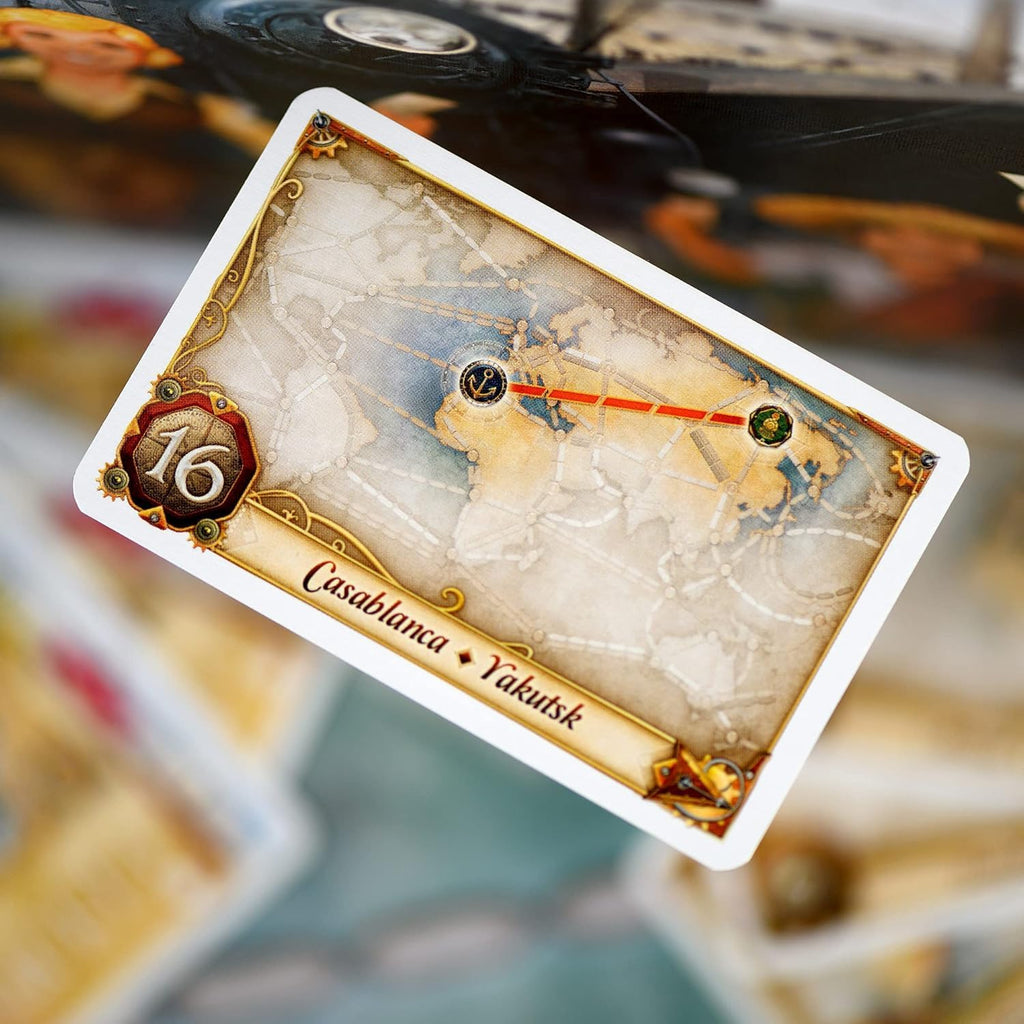 Asmodee Ticket to Ride Rails & Sails Juego de mesa - Juego de estrategia de construcción de rutas de trenes, diversión familiar para niños y adultos, a partir de 10 años, 2-5 jugadores, tiempo de