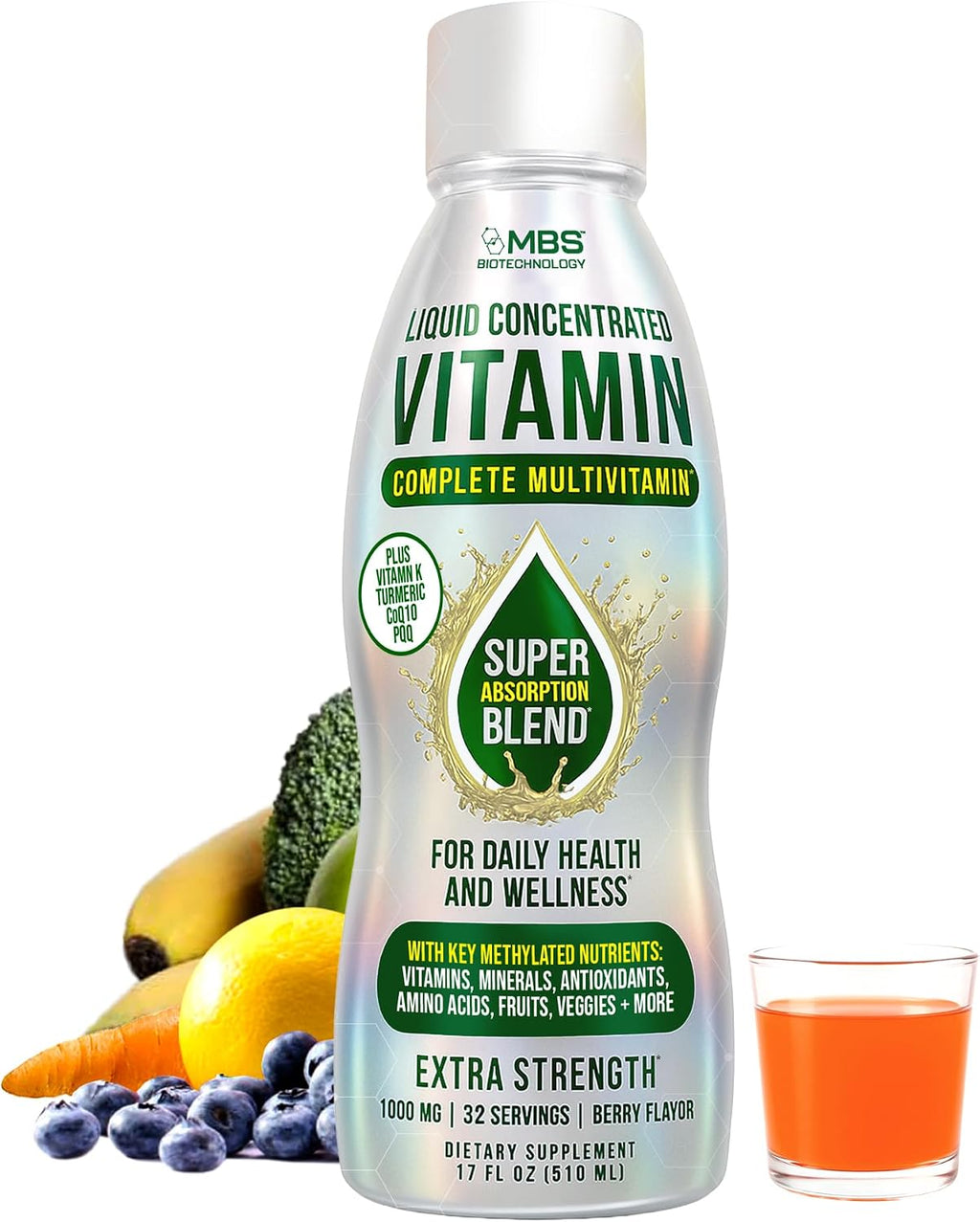 MBS Biotechnology Multivitamínico líquido para adultos