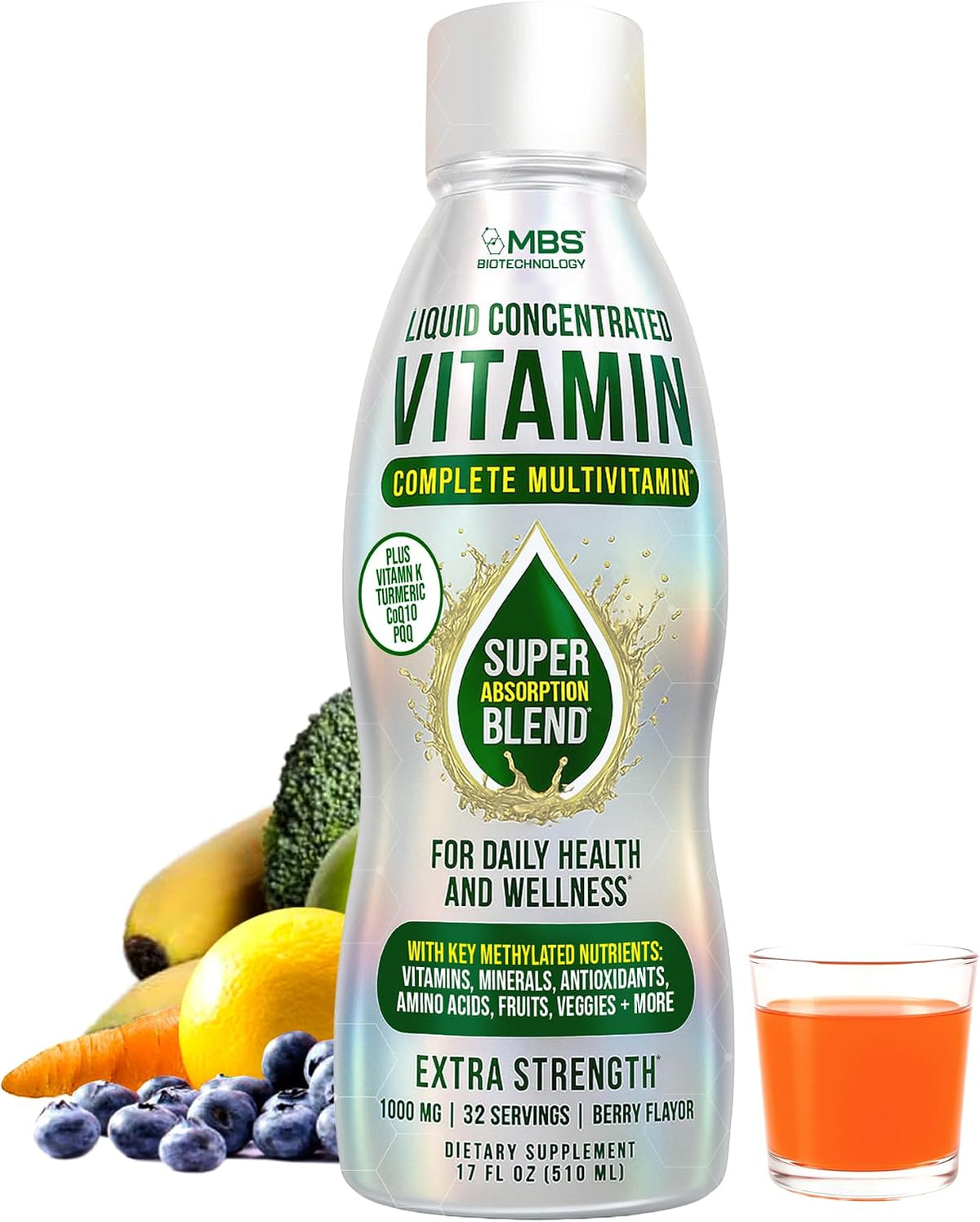 MBS Biotechnology Multivitamínico líquido para adultos