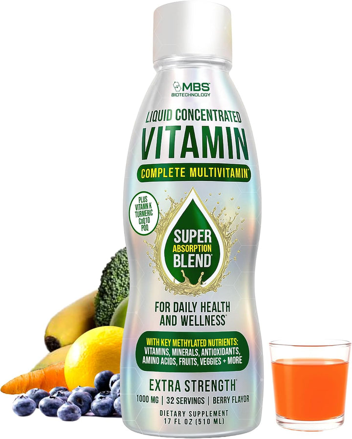 MBS Biotechnology Multivitamínico líquido para adultos \u2013 Vitam...