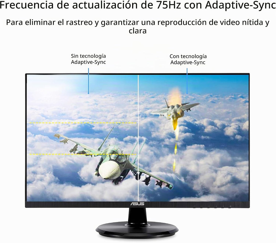 ASUS Monitor de escritorio de 24 pulgadas - 1080P Full HD, 75Hz, IP...