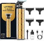 Ufree Recortadora de Barba para Hombres, Recortadora de Cabello con Cuchilla en T, Cortapelos Edgeado Zero Gap