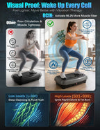 Máquina de Ejercicio con Tabla Vibratoria Curvada, 999 Velocidades para Pérdida de Peso, 330 lb
