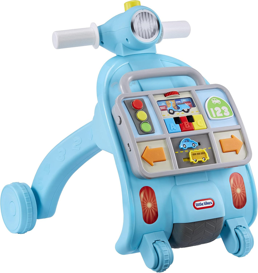 Little Tikes Aprender y jugar caminante de actividades de carril de aprendizaje, sentado a pie, caminar, sonidos, aprendizaje, efectos de sonido, regalo y juguete de viaje para bebés, bebés, niñas y niños mayores de 9 meses