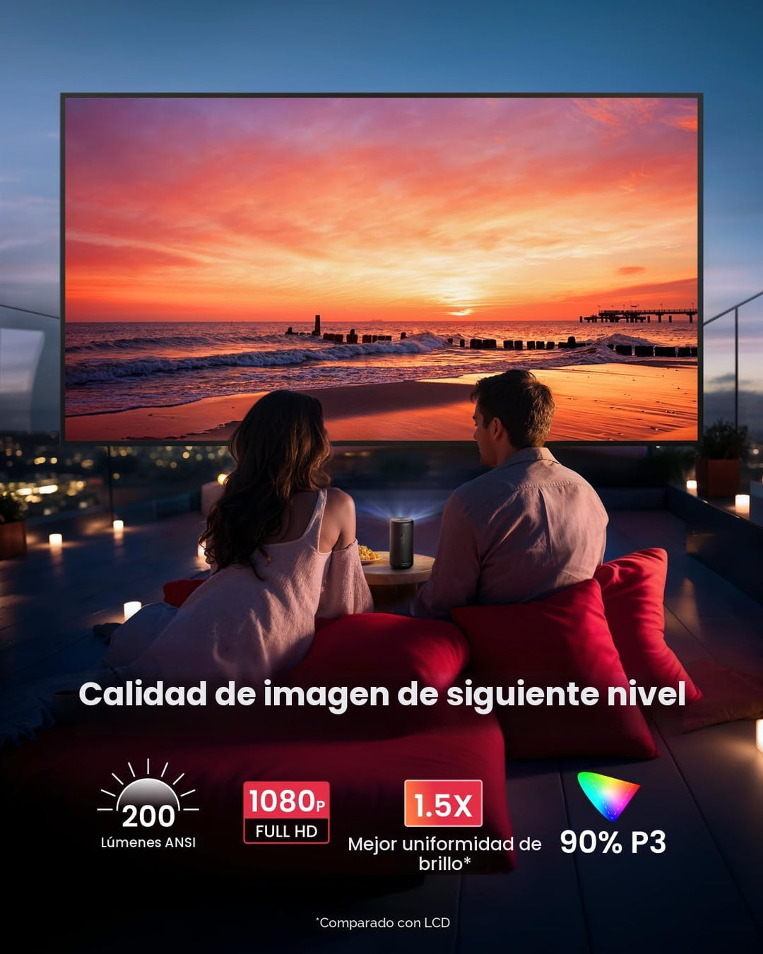 NEBULA Capsule 3 GTV Mini proyector portátil, licencia oficial de N...