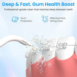 Irrigador dental inalámbrico para dientes, hilo dental en forma de...