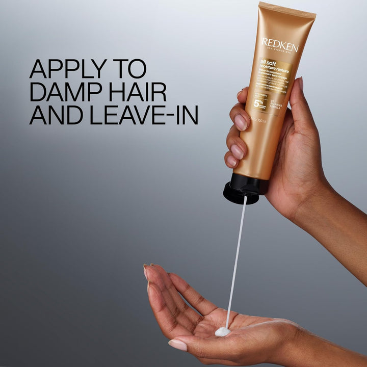 Tratamiento de restauración de humedad sin enjuague Redken All Soft...