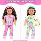 ZITA ELEMENT Ropa de muñeca de niña de 18 pulgadas, accesorios de fiesta de