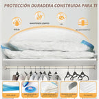 8 bolsas de almacenamiento al vacío jumbo XXL para ropa de cama