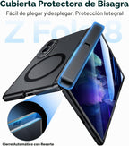 Temdan Funda para Samsung Galaxy Z Fold 8, compatible con MagSafe, protector de pantalla HD integrado y función atril, protección de bisagra, translúcida, mate, a prueba de golpes, para Z Fold de 8