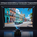Proyector inteligente Google TV con licencia oficial 1500 ANSI, HAP...