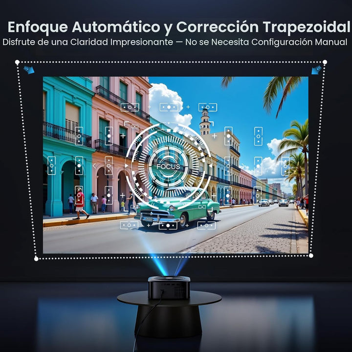 Proyector inteligente Google TV con licencia oficial 1500 ANSI, HAP...