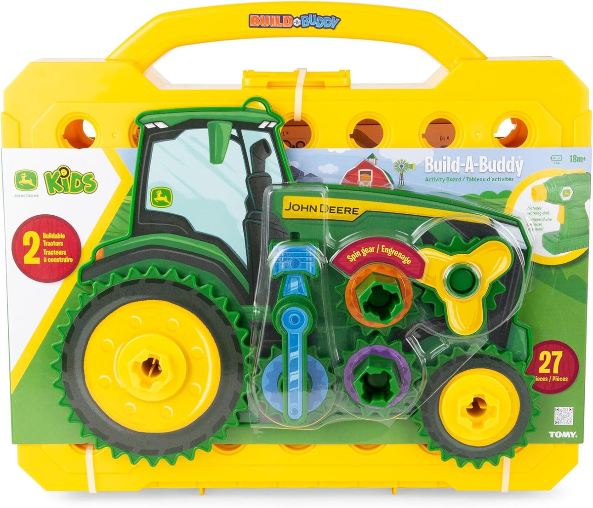 Build-A-Buddy - Tabla de actividades sensoriales - Juego de construcción con taladro de juguete