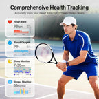 Smart Watches para Mujer/Hombre Android iPhone, [Pantalla AMOLED 1.85"] Reloj Inteligente Rastreador de Fitness 3ATM Resistente al Agua con Llamadas Bluetooth, Control AI, Monitor de Frecuencia Cardíaca/SpO2/Sueño, 7 Días de Batería