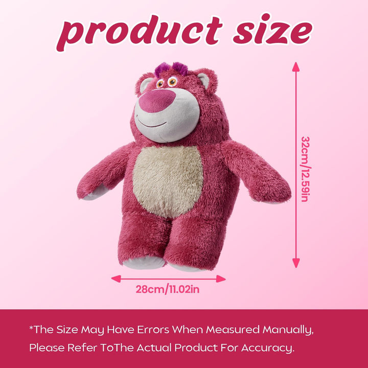 MINISO Oso de peluche Lotso de fresa de 12" de Disney - Juguete...