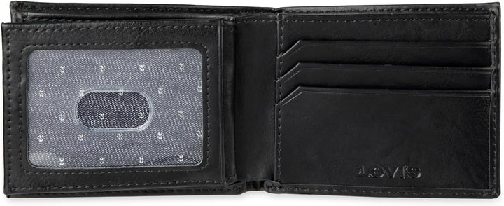 Levi's Cartera delgada para hombre con capacidad extra y bloque...