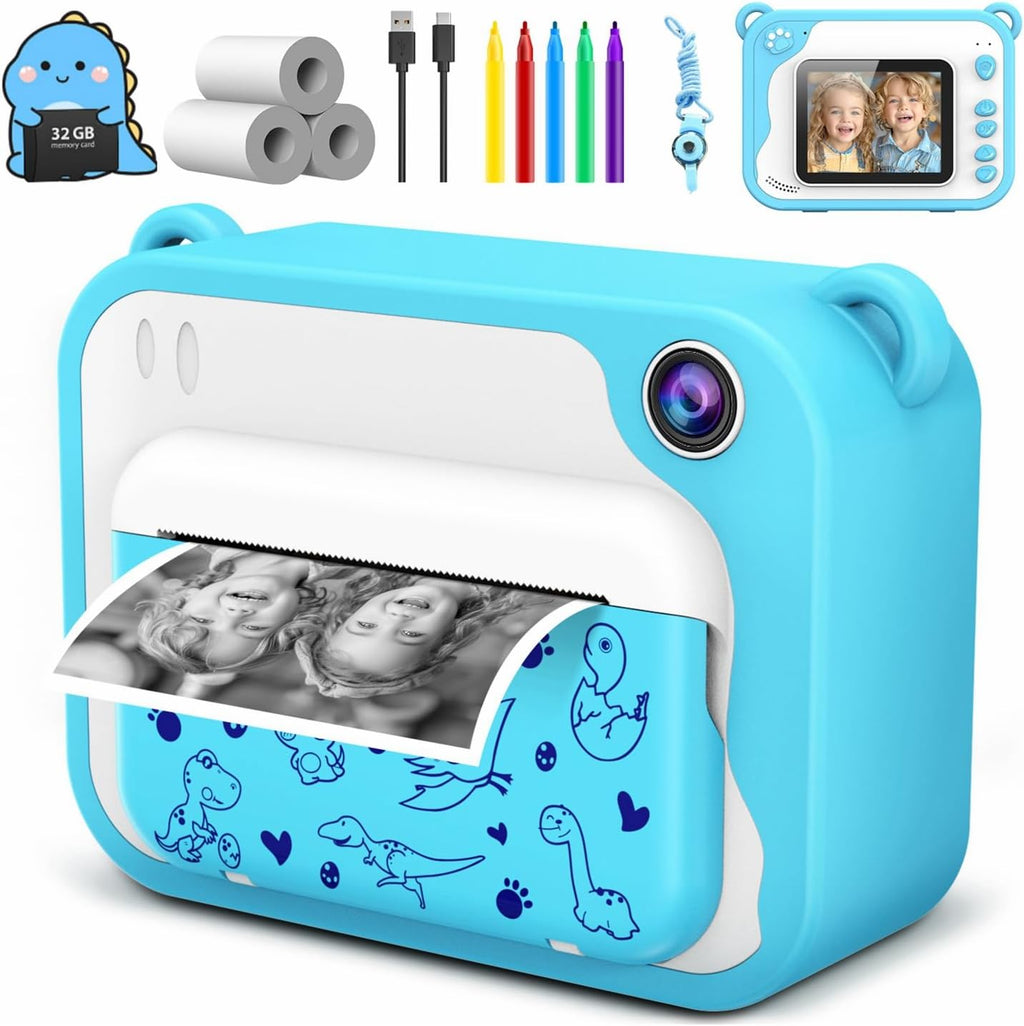 Cámara de impresión instantánea para niños, cámara de impresión