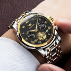 OLEVS Reloj para Hombres Clásico de Negocios en Acero Inoxidable Reloj para Hombre