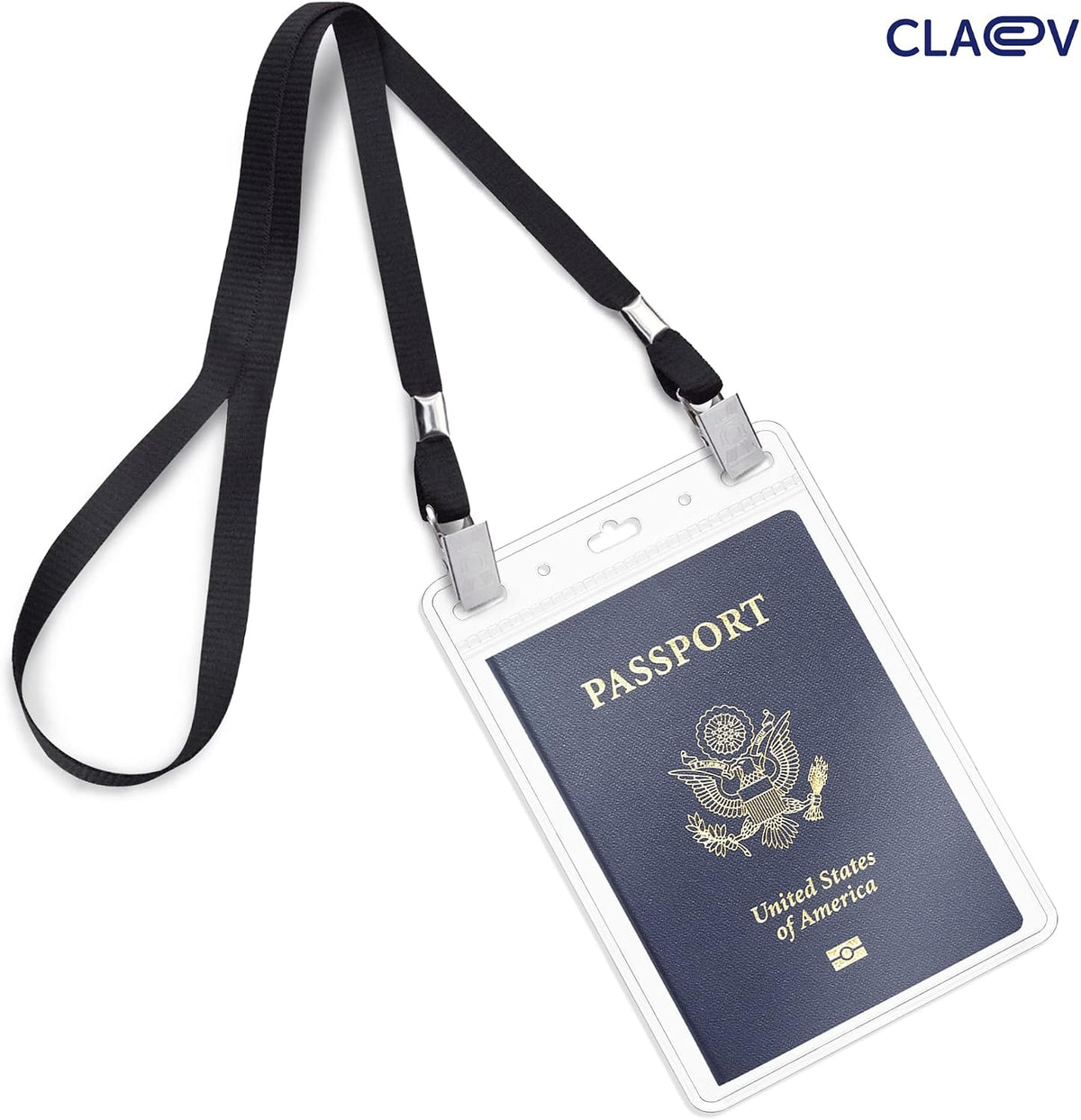 Claev Portatarjetas verticales flexibles y resistentes a desgarros de 4 x 6 pulgadas para pasaporte y tarjetas (4 x 6 extra grandes (XXL), paquete de 100), transparente sin cremallera, portatarjetas