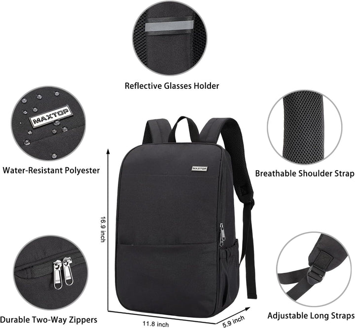 MAXTOP Mochila para computadora portátil de viaje, mochilas de nego...