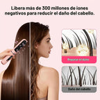 Cepillo alisador de pelo inalámbrico, iones negativos de 1,640.4 ft