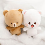 Milkmochabear Peluche oficial de leche de 7 pulgadas, mercancía auténtica, adorable lindo oso de peluche, tamaño de viaje, suave, regalo para cualquier ocasión, amigos, parejas, vacaciones, cumpleaños
