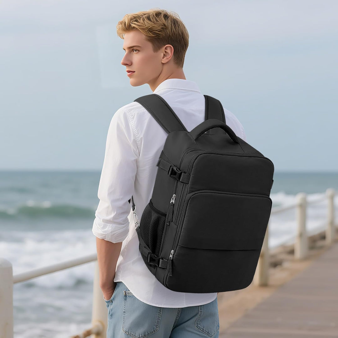 Mochila de Viaje Sinaliy, Negro, X-Grande