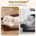 Cama rascador de cartón para gatos de interior de 26 pulgadas, 1