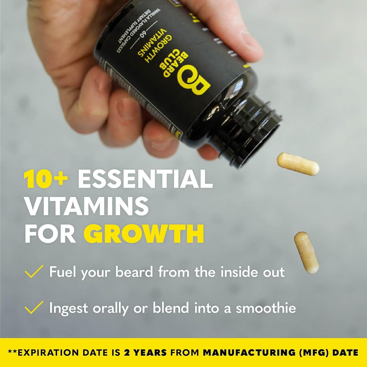 Uncut Beard Co., Crecimiento de vitaminas para barba, Nº 1 de venta...