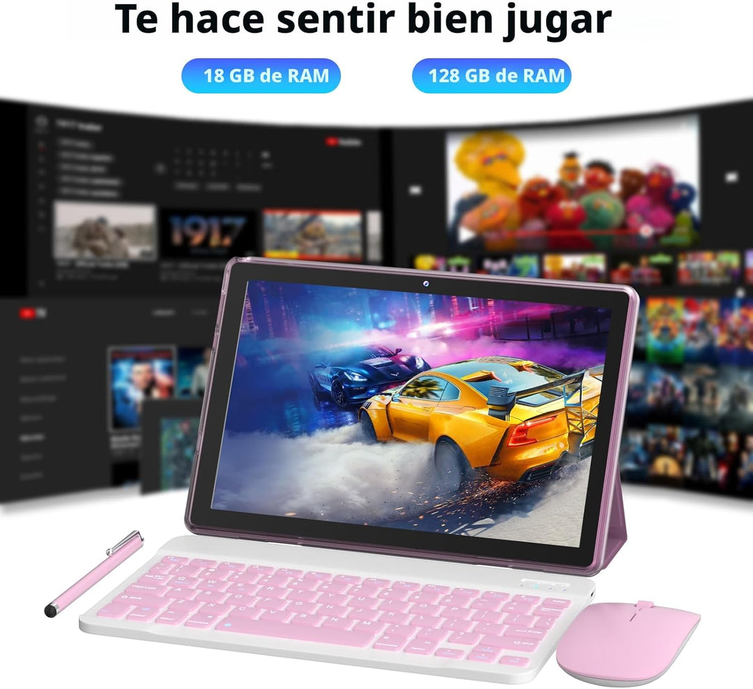 IWEGGO Tablet Android 15, 10 pulgadas 18 GB RAM+128 GB ROM\/2TB tab...