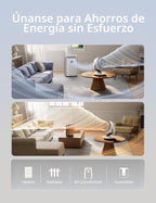 DREO Ventilador oscilante para dormitorio, ventiladores de mesa sil...