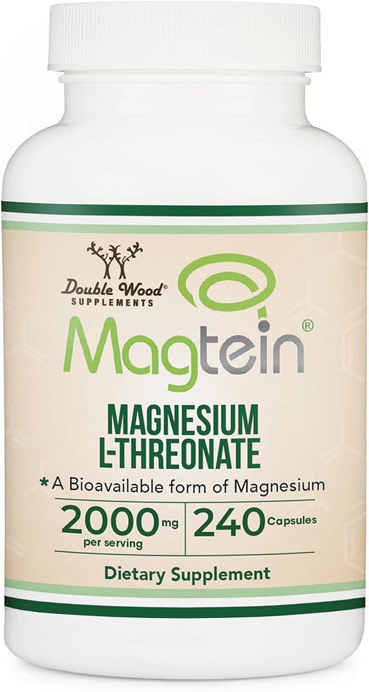 Magnesium L Threonate, Magteína 240 cápsulas \u2013 2,000 mg por po...