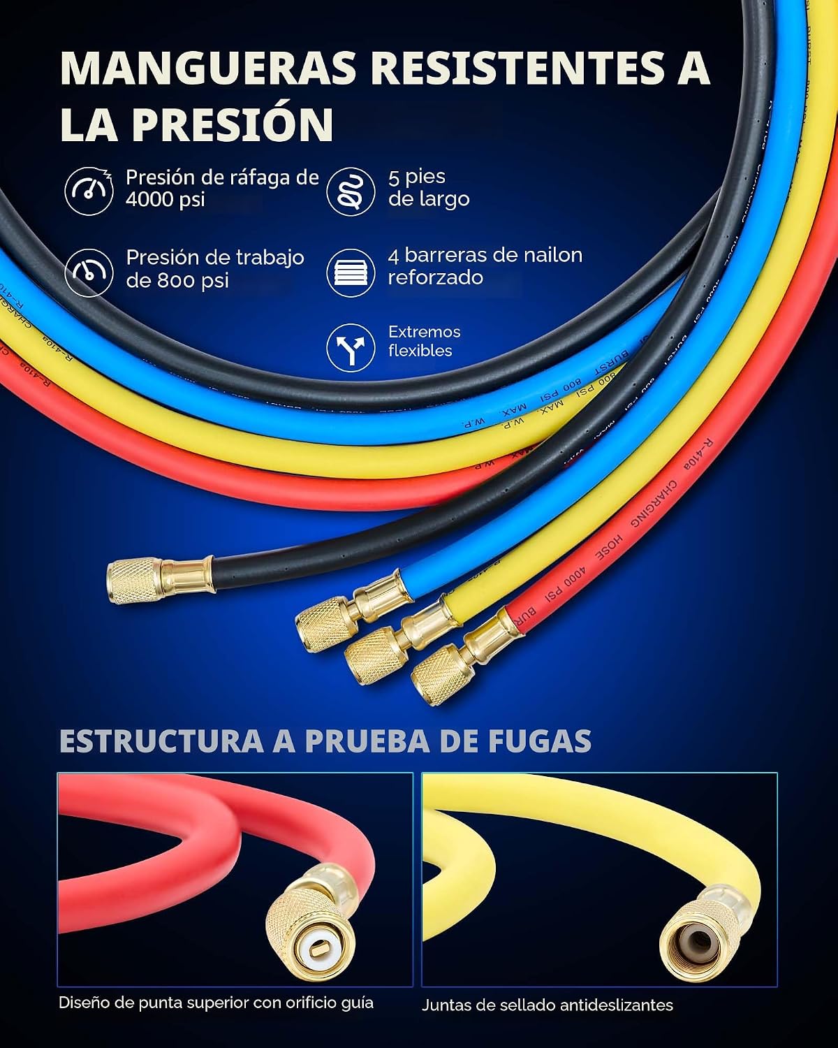 Orion Motor Tech - Bomba de vacío y juego de medidores de AC, bomba...
