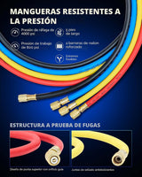 Orion Motor Tech - Bomba de vacío y juego de medidores de AC, bomba...