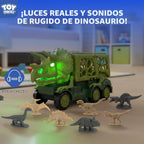 TOY Life Dinosaur Transport Truck Playset, 57 Pieces, Ages 3+