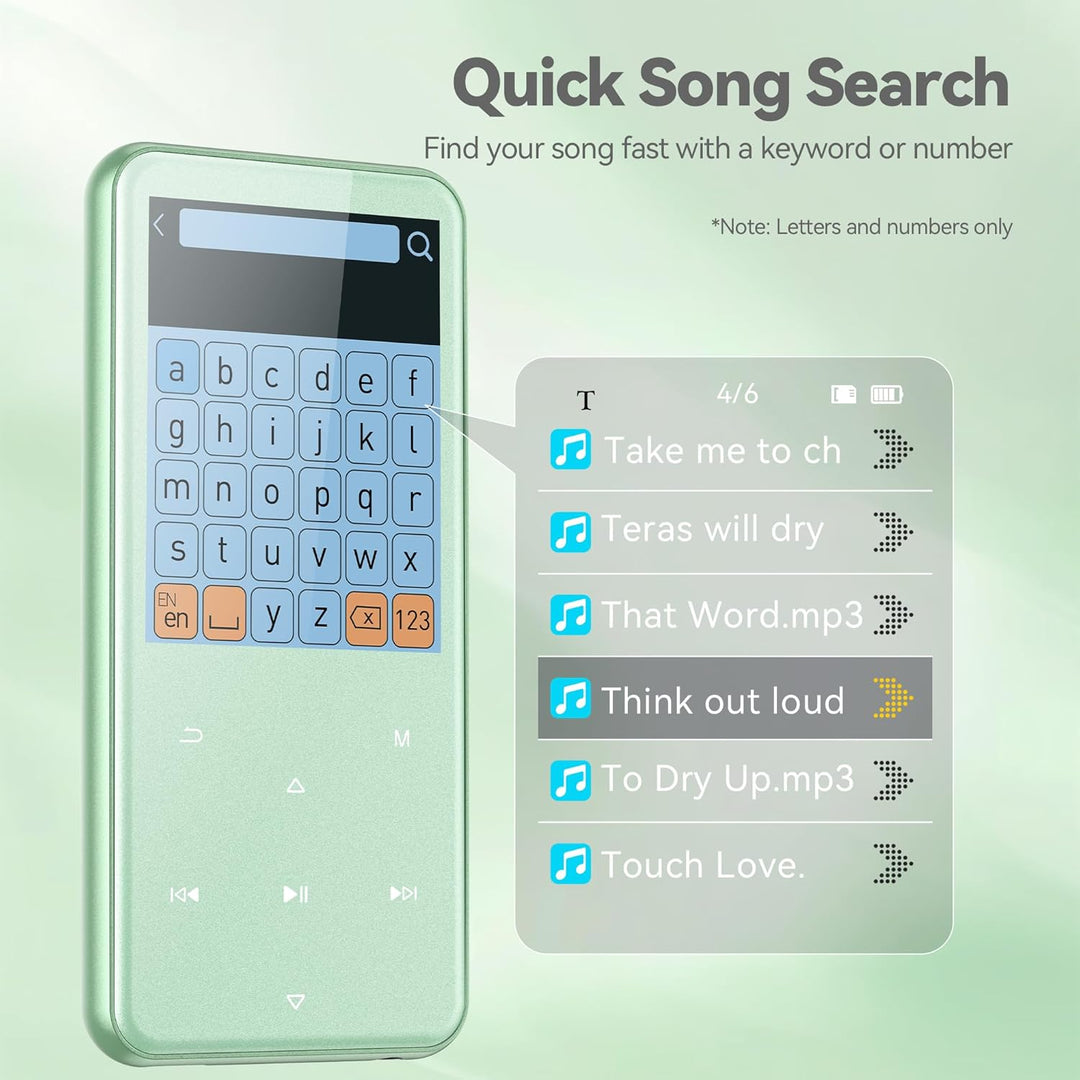 AGPTEK Reproductor MP3 de 64 GB con Bluetooth, reproductor de músic...