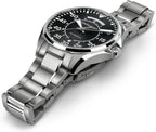 Hamilton Reloj de vestir suizo "Khaki Aviation" automático de acero inoxidable, color: plateado, modelo: H64615135