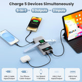 Cargador portátil 5 en 1 para iPhone, banco de energía de 40800 mAh...