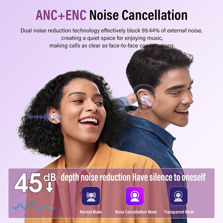 Auriculares inalámbricos, auriculares Bluetooth 5.4 con pantalla tá...