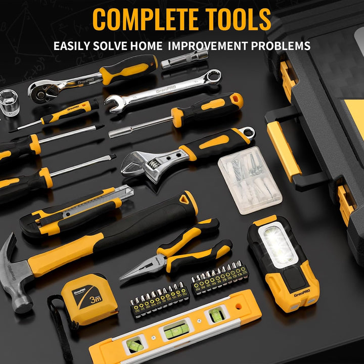 GRENPRO Set de herramientas de 219 piezas, kit de herramientas para...