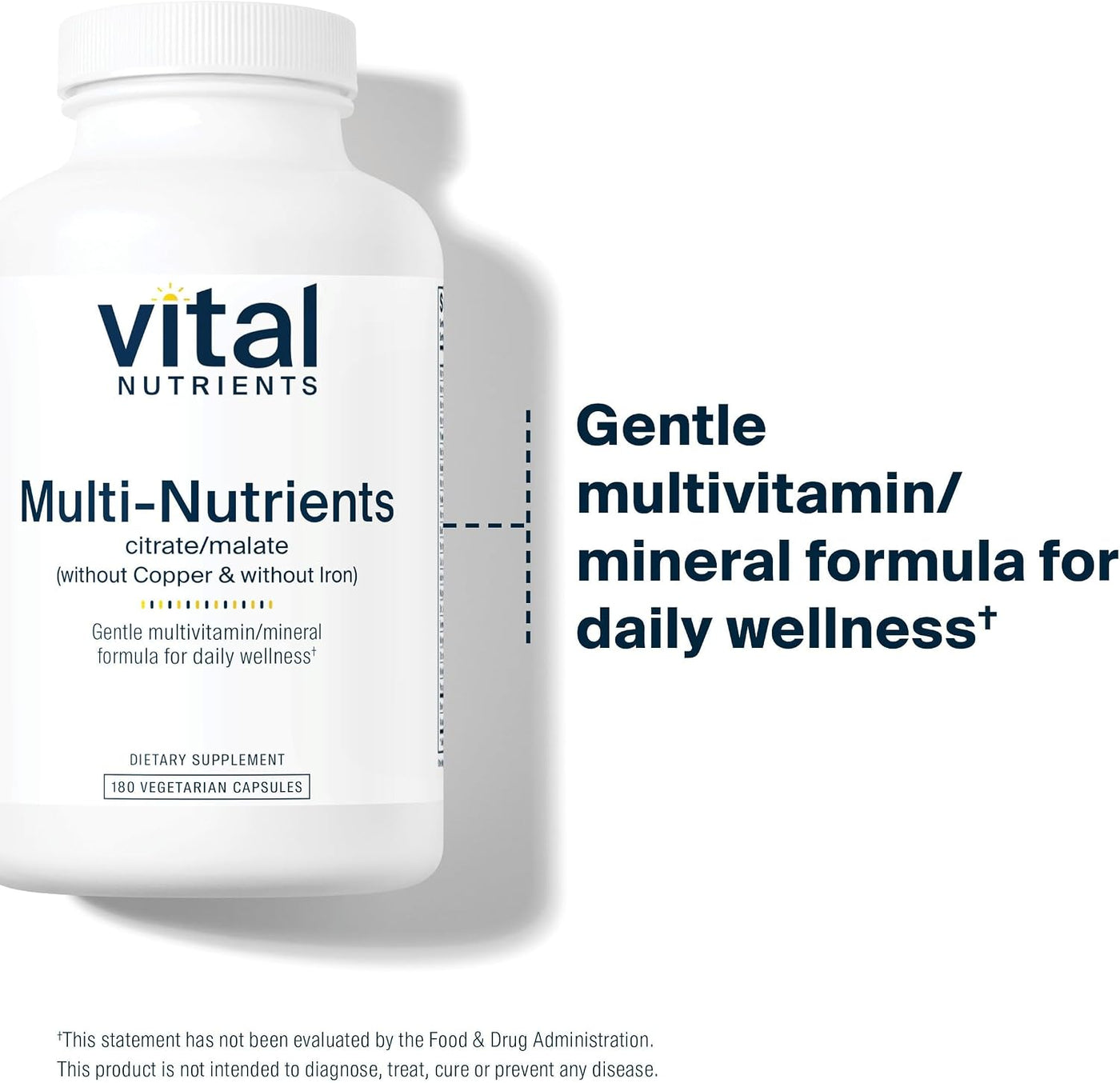 Vital Nutrients Multi-Nutrients 3-Fórmula multivitamínica vegetaria...