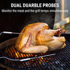 Mando a distancia inalámbrico digital Thermopro TP20, cocción de alimentos, termómetro de carne, termómetro con sonda dual para barbacoa parrilla, ahumador