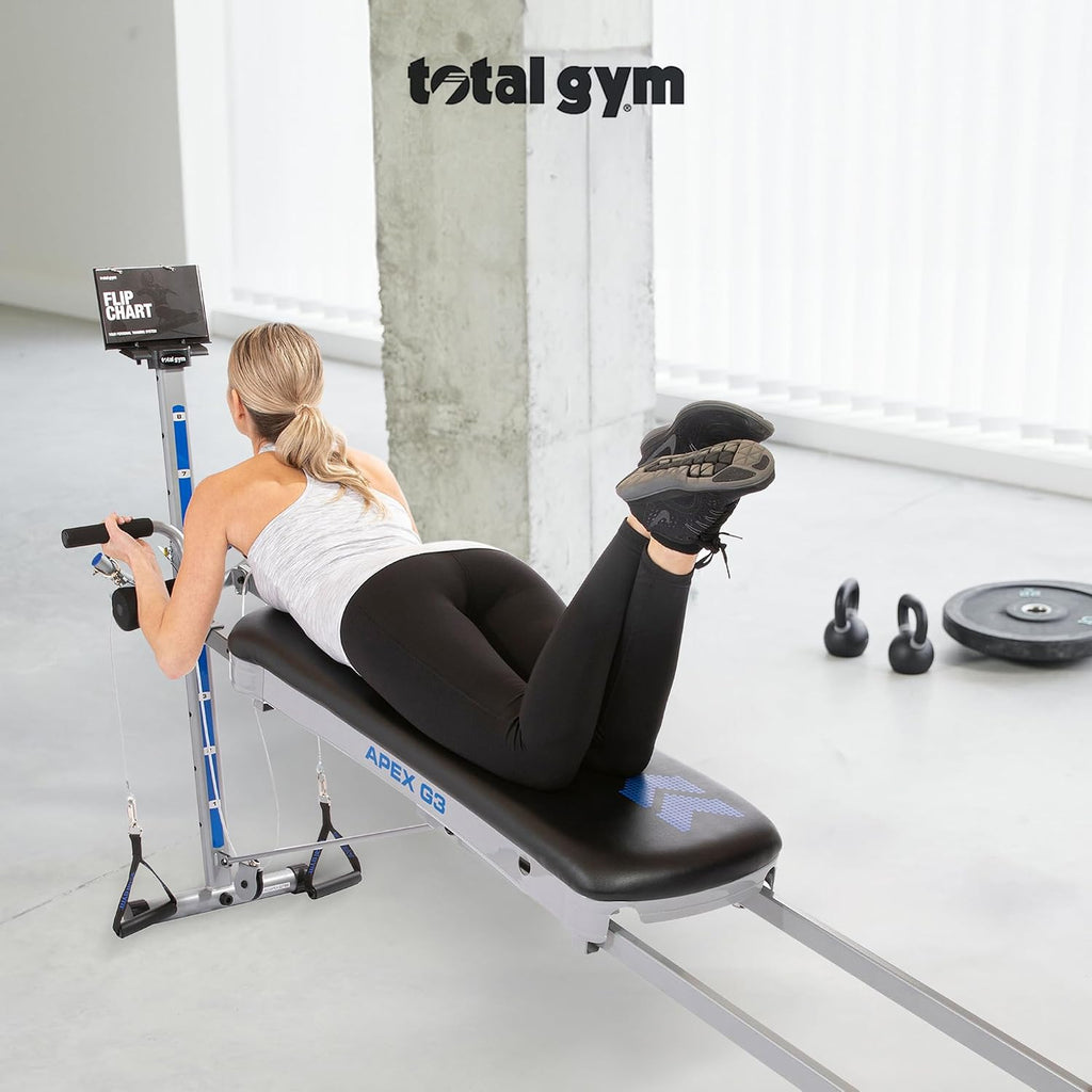 Total Gym APEX G3 Home Gym, 8 niveles de resistencia, más de 70 ejercicios