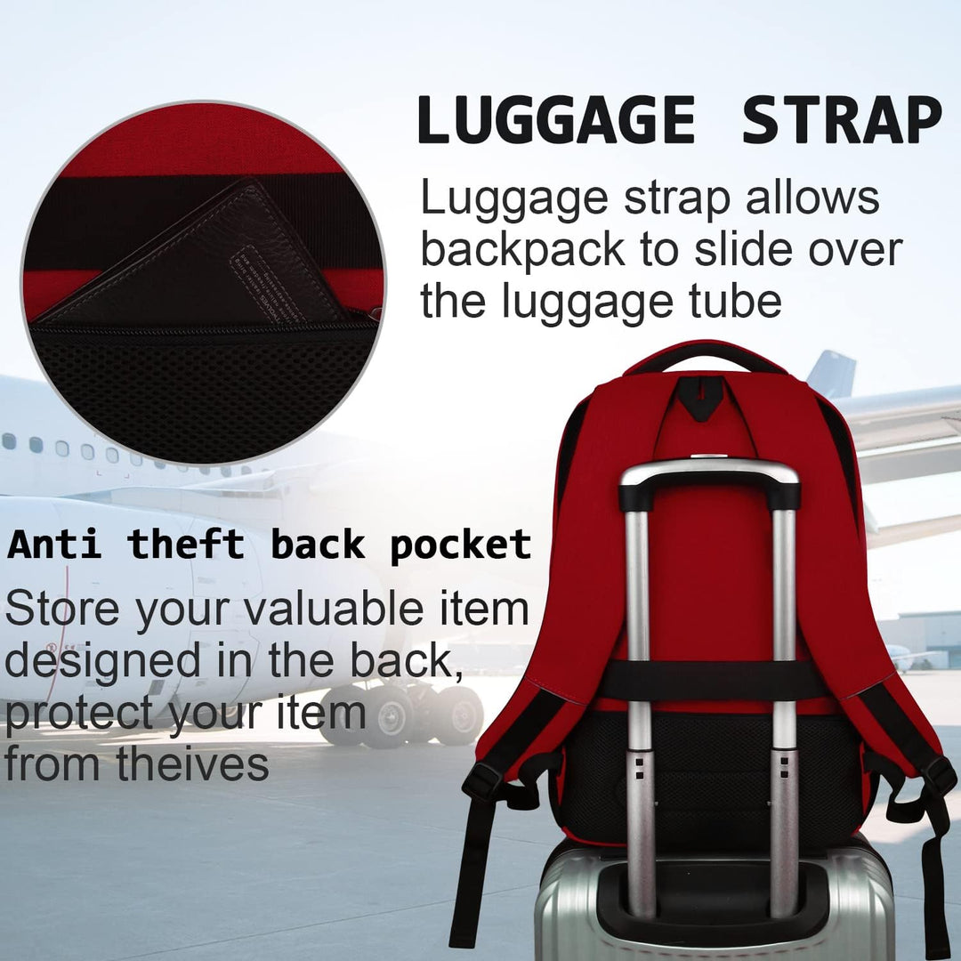 Mochila para computadora portátil, delgada, duradera e impermeable,...