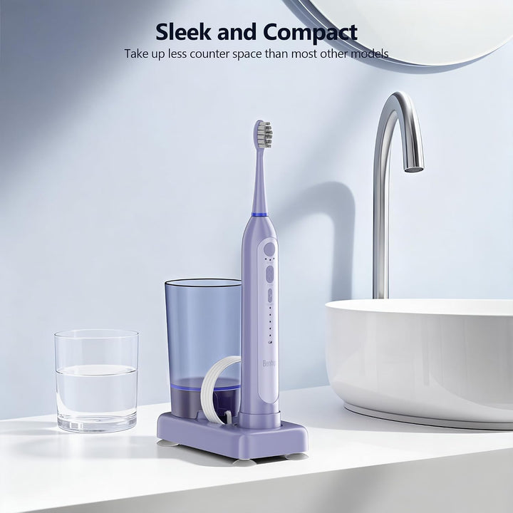 Benhip Cepillo de dientes eléctrico con hilo dental de agua combina...