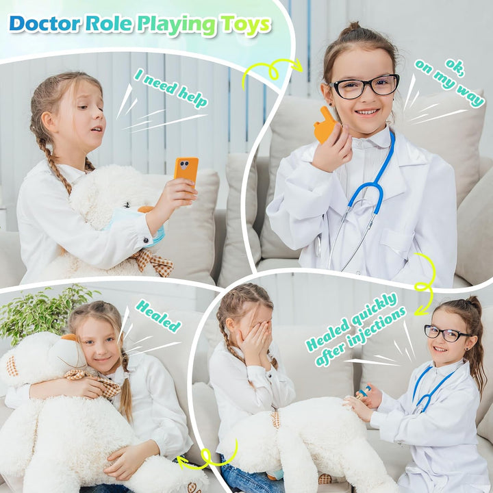 Sundaymot Kit médico para niños juego de simulación de 34