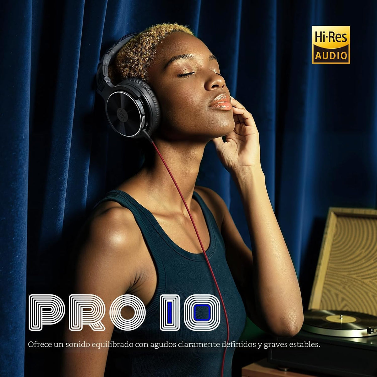 OneOdio Auriculares con cable para diadema Hi-Res Studio Monitor