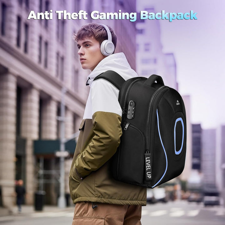 MATEIN Mochila para laptop de 17.3 pulgadas para hombres, mochila d...