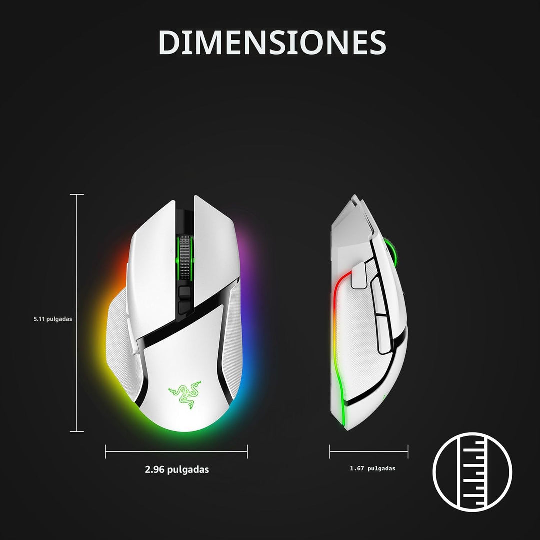 Razer Basilisk V3 Pro - Mouse inalámbrico personalizable para juego...