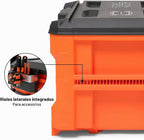 Klein Tools 54823MB MODbox Organizador de caja de herramientas de 3 cajones, almacenamiento de herramientas resistente, módulo apilable, capacidad de 50 libras